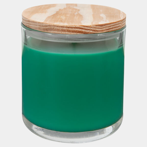 14 Oz. Fresh Pine Candle in Glass Holder w/Wood Lid Thumbnail