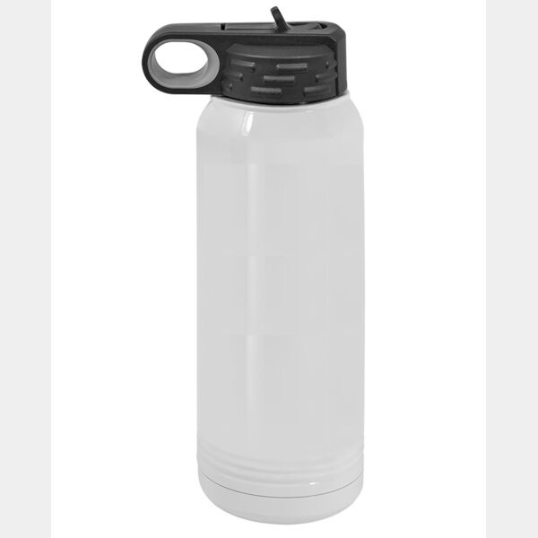 30oz White Water Bottle Thumbnail